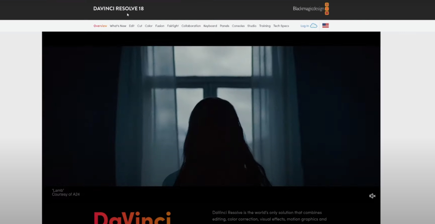 Davinci Resolve Website Thumbnail