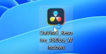 User clicking Run Davanci File