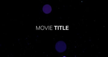 Cinematic Title With Particles