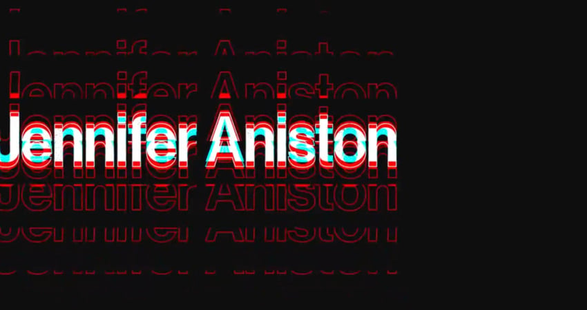 Colorful Glitch Text