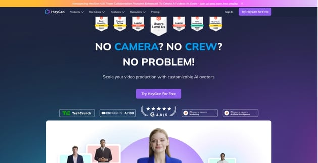HeyGen Website Thumbnail
