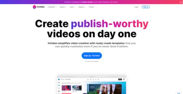 InVideo Website Thumbnail