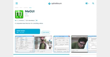 MeGUI Download Page Thumbnail for best frame interpolation software top 10 list