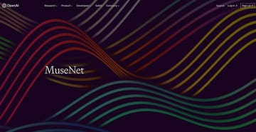 MuseNet website thumbnail