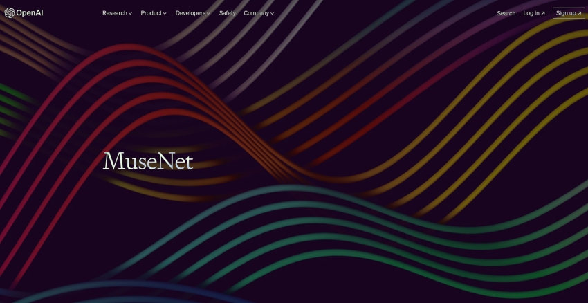 MuseNet website thumbnail