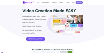 Pictory website thumbnail