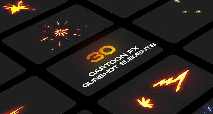Gunshot Cartoon VFX for After Effects