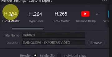 User Exploring quick settings for how to export in davinci resolve