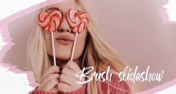 Brush DaVinci Resolve Photo Slideshow Template