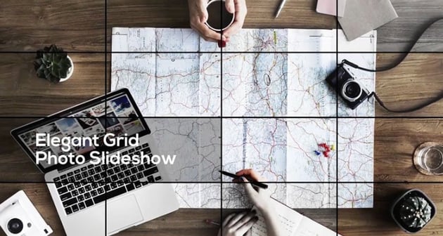 Elegant Grid – DaVinci Resolve Picture Slideshow