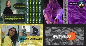 Design DaVinci Resolve Slideshow Template
