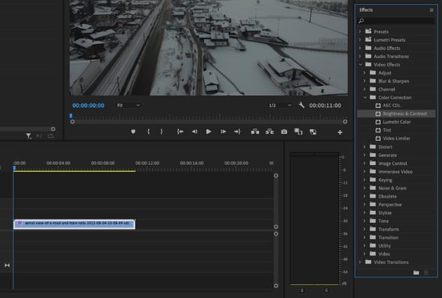 How to adjust brightness in Premiere Pro