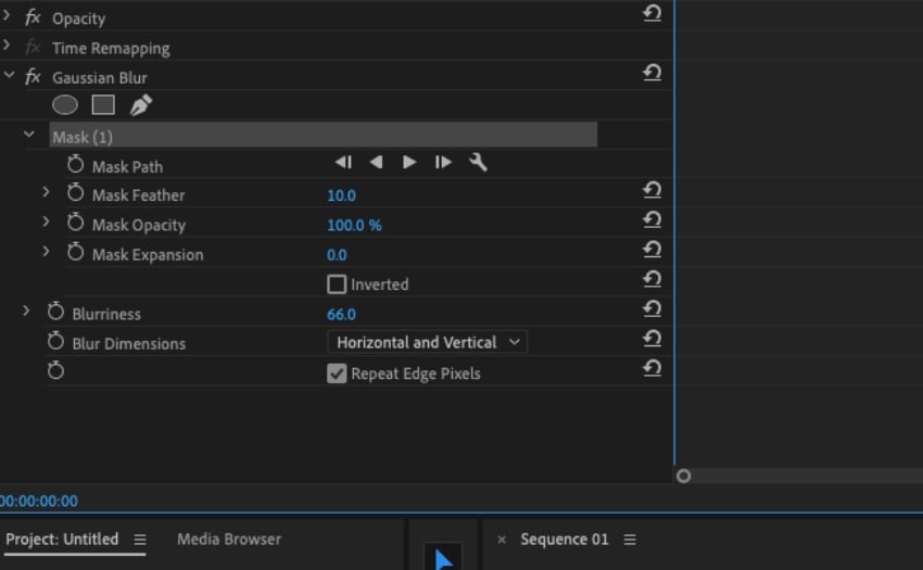 Masking in Premiere Pro
