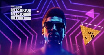 Party Promo - Neon Light Effect for Premiere Pro