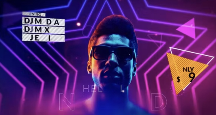 Party Promo - Neon Light Effect for Premiere Pro