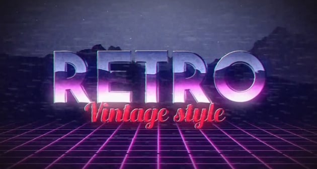 Retro Premiere Pro Neon Effect
