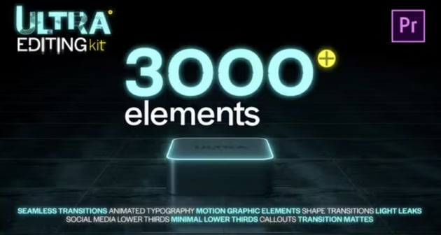 Ultra Editing Kit - Neon Glow Premiere Pro Elements