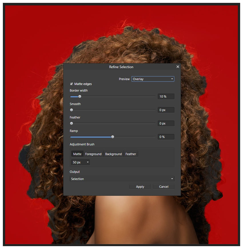 refine edge in affinity photo 