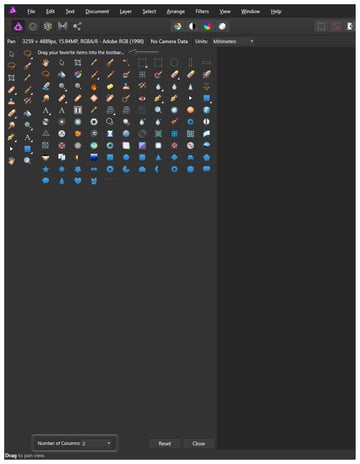 Customize tools 