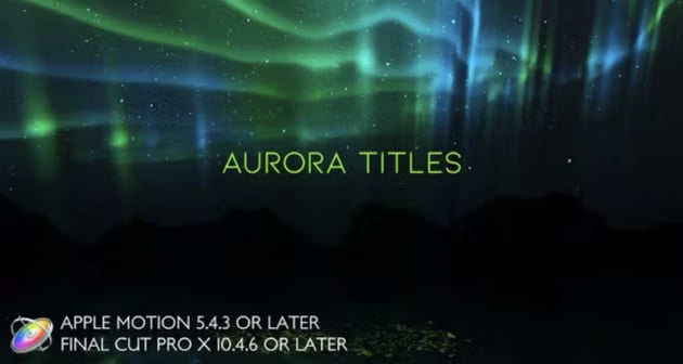 Aurora Titles - Apple Motion