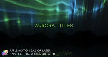 Aurora Titles - Apple Motion