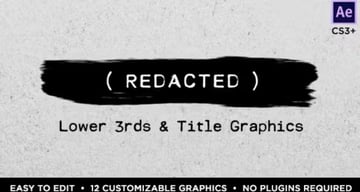 Redacted Title Paintbrush Animation