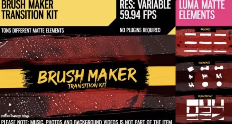 Brush Maker - Adobe After Effects Animation
