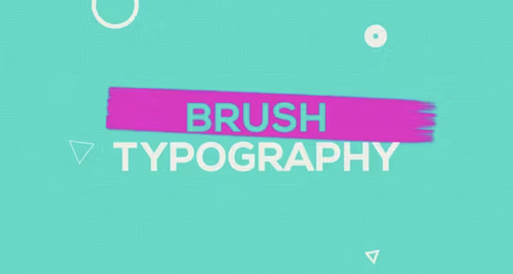 Brush Typography - Adobe After Effects Animation