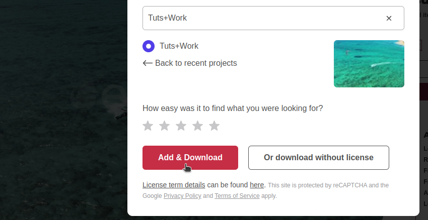 User adding description for downloading video for video interpolation guide.
