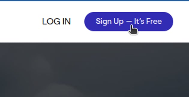 User clicking the Sign Up Button for ai image interpolation tutorial