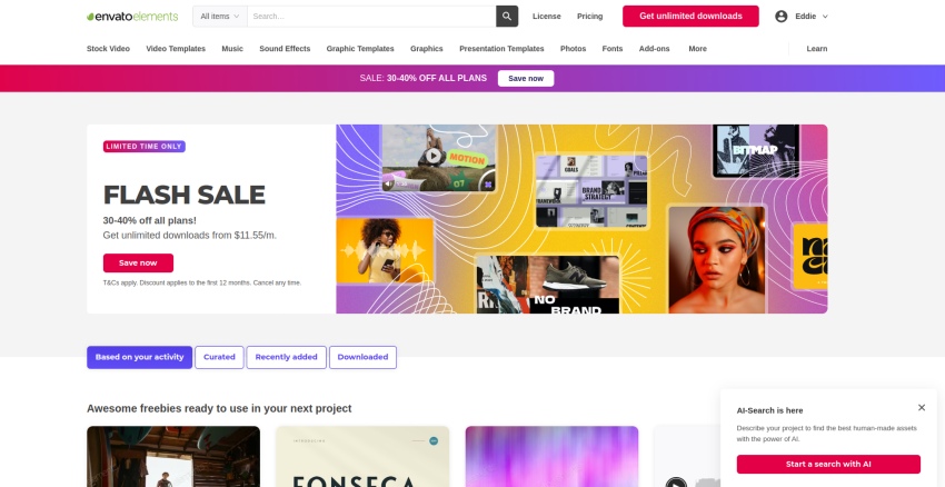 Envato Elements Website