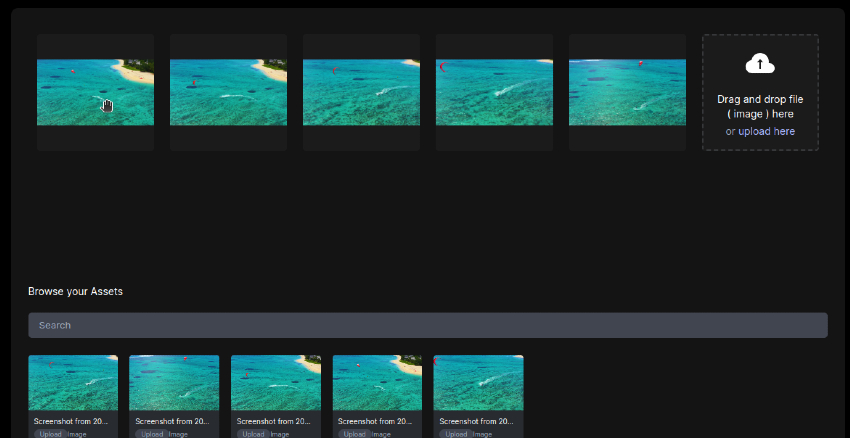 User reordering frames after uploading for ai interpolation tutorial