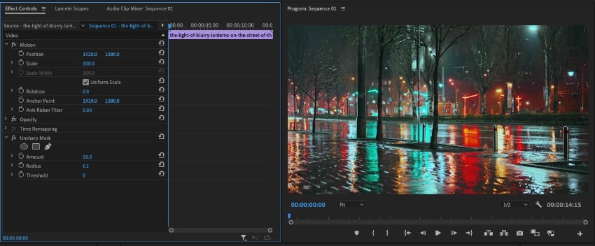 How to fix blurry video in Premiere Pro