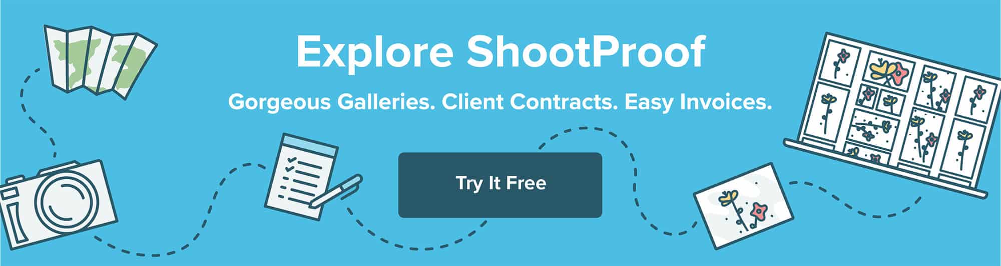 Share online galleries with your photography clients using ShootProof! Also get contracts signed, invoices paid, and email campaigns launched – all with one easy online app. Try it for free!
