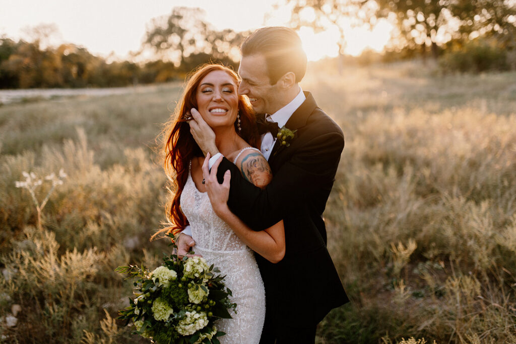sunset married couple